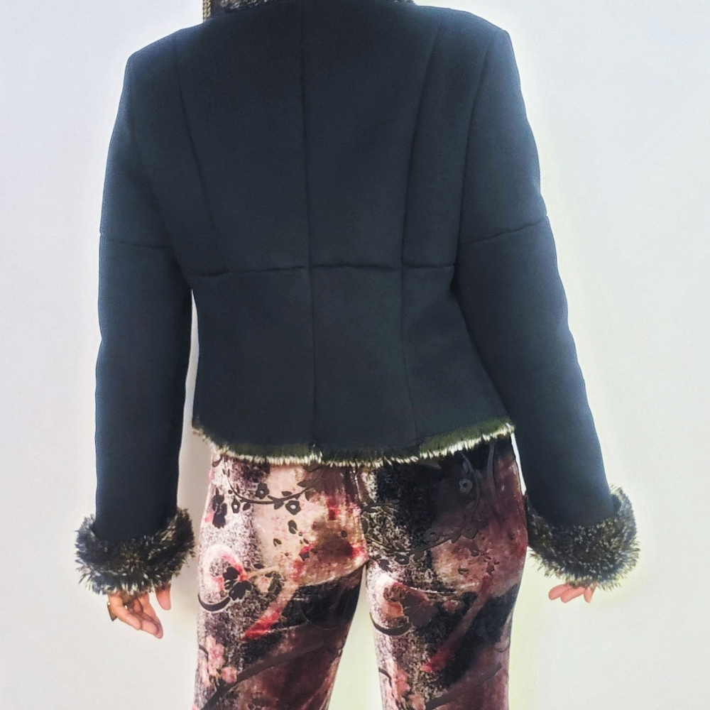 Fur Trimmed Coat - Picture 4 of 7